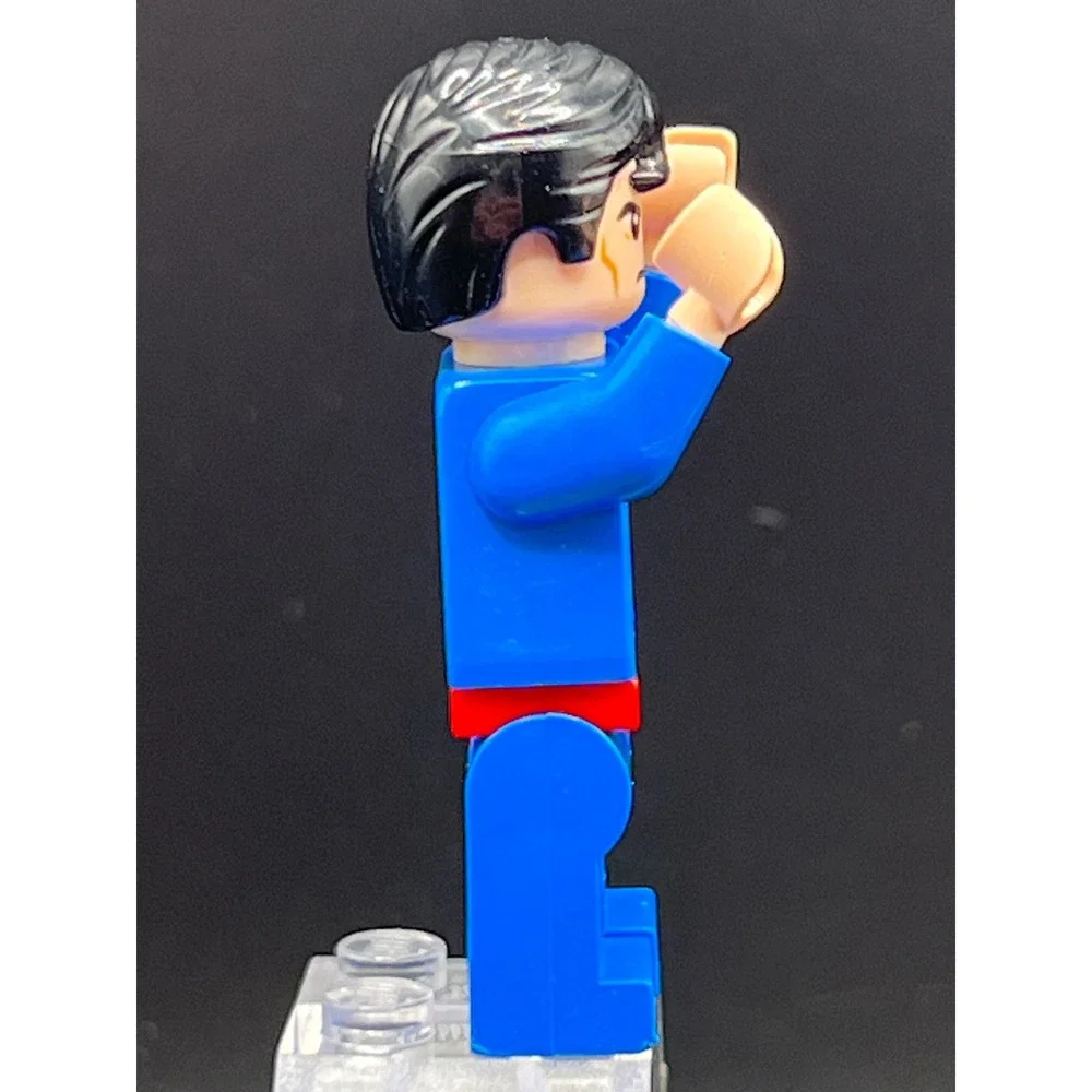 LEGO DC Super Heroes Superman Minifigure Sh0156 Blue Suit Heat Vision Head